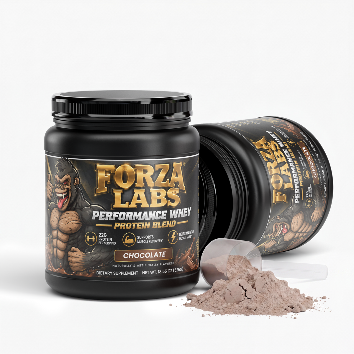 FORZA LABS FORZA WHEY – Performance Protein Blend – Chocolate – 22g Protein