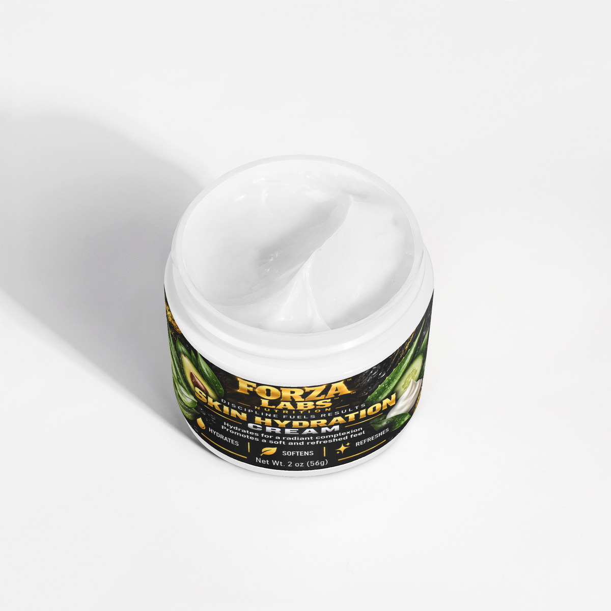 FORZA LABS Skin Hydration Cream | Hyaluronic Acid + Avocado Oil | 2 oz