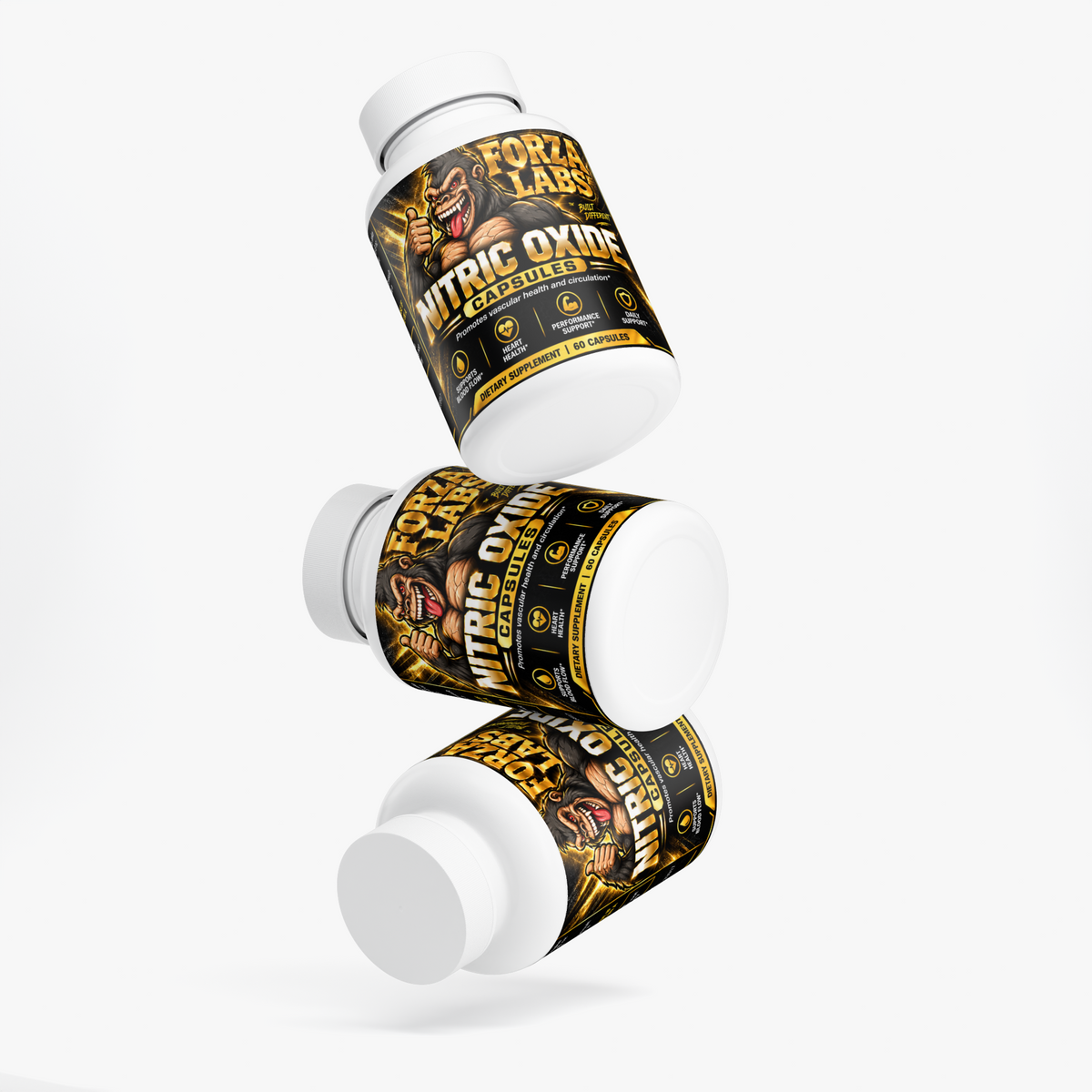 FORZA LABS NITRIC FORCE™ – Nitric Oxide & Circulation Support | 60 Capsules