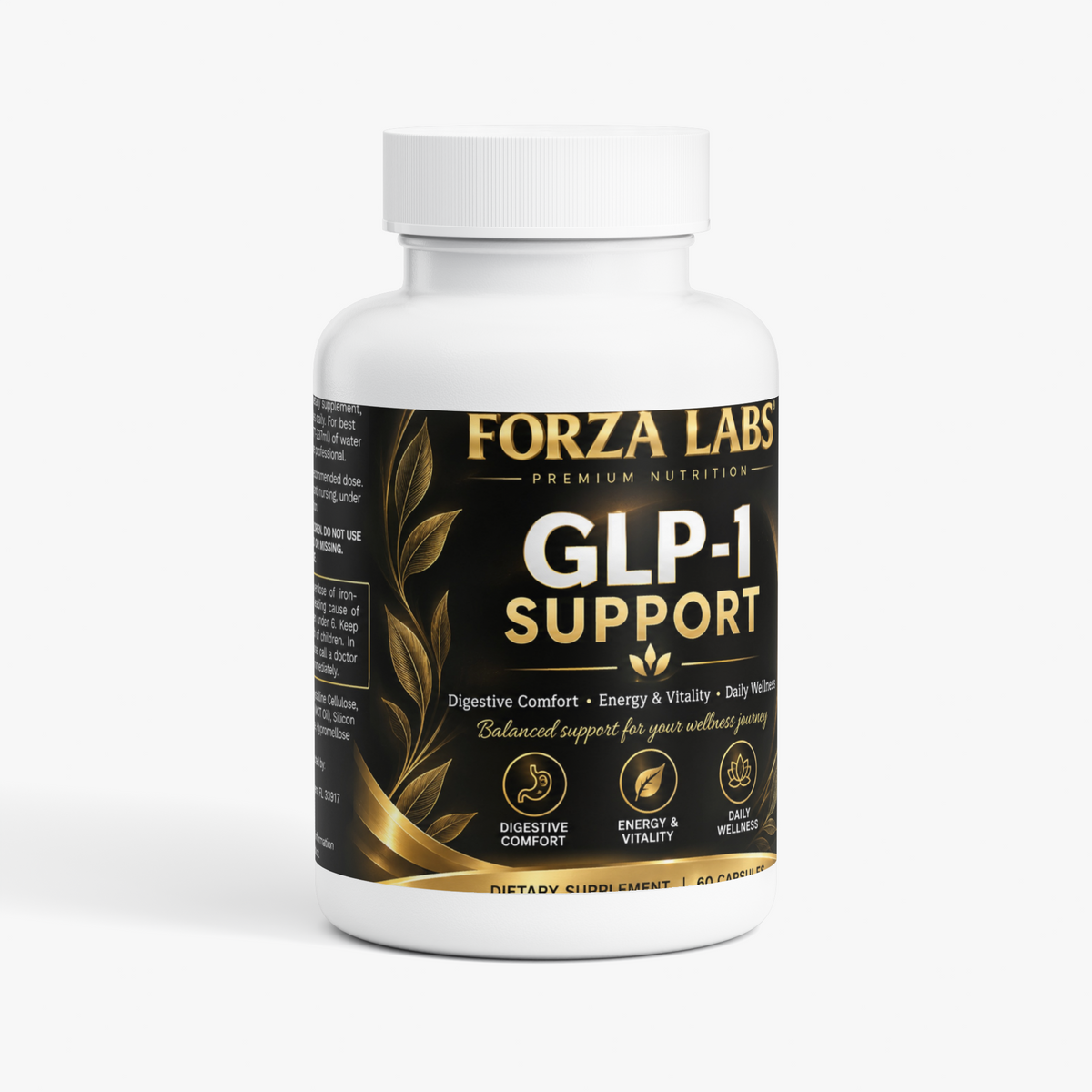 FORZA LABS GLP-1 BALANCE™ – Digestive Comfort, Energy & Daily Wellness | 60 Capsules
