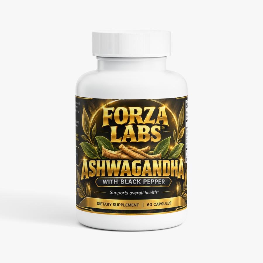 FORZA LABS ASHWA BALANCE™ – Ashwagandha with Black Pepper | Stress & Wellness Support | 60 Capsules