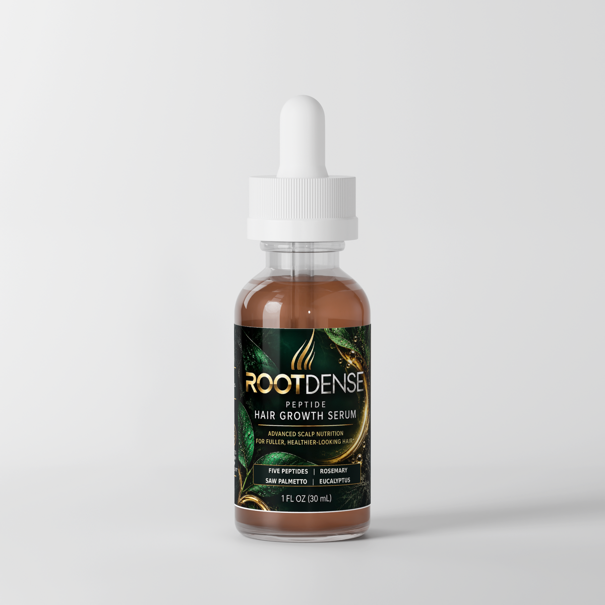 ROOTDENSE™ Peptide Scalp Serum | Fuller, Thicker-Looking Hair | 1 fl oz