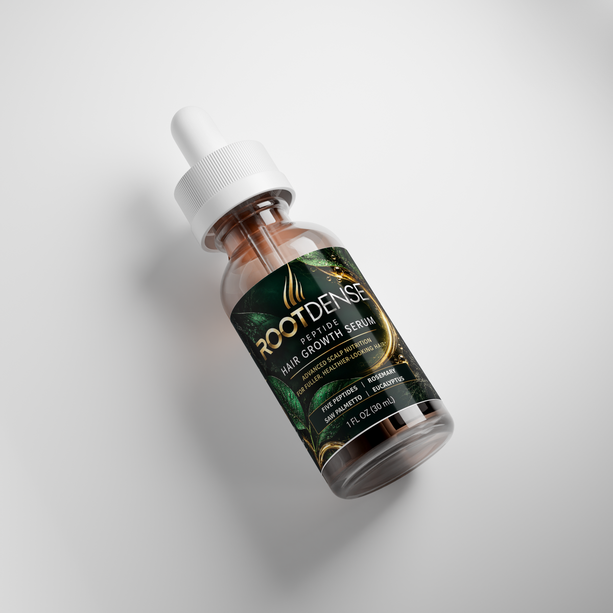 ROOTDENSE™ Peptide Scalp Serum | Fuller, Thicker-Looking Hair | 1 fl oz
