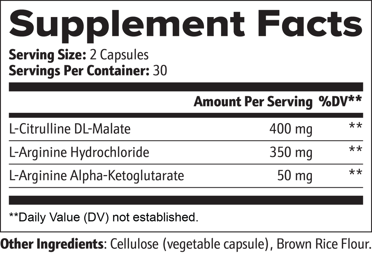 FORZA LABS NITRIC FORCE™ – Nitric Oxide & Circulation Support | 60 Capsules